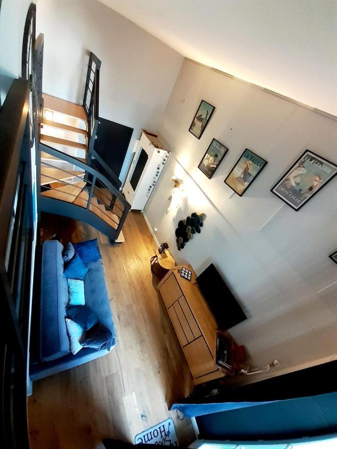 Charmant Studio En Duplex Esprit Loft Avec Balcon Vue Mer, Et Piscine Exterieure Ле-Круазік Екстер'єр фото